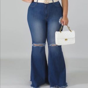 Bell Bottom Flared Jeans